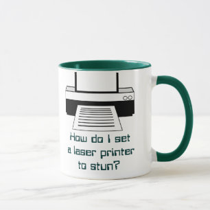 Laser Printer on Stun Mug