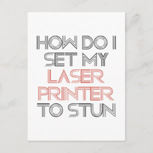 Laser Printer Postcard