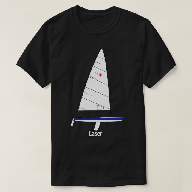 Laser Sailboat T-Shirt (Design Front)
