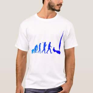 laser sailing sailors blue sail evolution sports T-Shirt