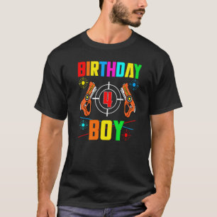Laser Tag 4th Birthday Boy Indoor Lasertag Game 4  T-Shirt