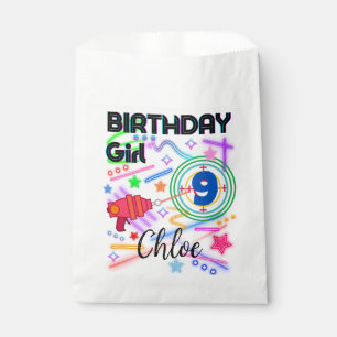Laser Tag Birthday Girl Party Colorful Favour Bags