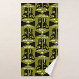 Laser Tag Combat Mission Kids  Bath Towel