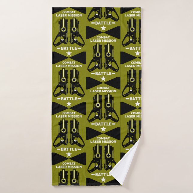 Laser Tag Combat Mission Kids  Bath Towel (Bath Towel)