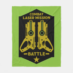 Laser Tag Combat Mission Kids  Fleece Blanket