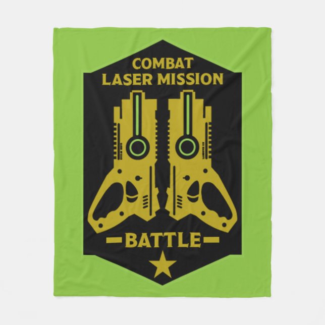 Laser Tag Combat Mission Kids  Fleece Blanket (Front)
