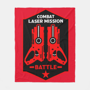 Laser Tag Combat Mission Kids  Fleece Blanket