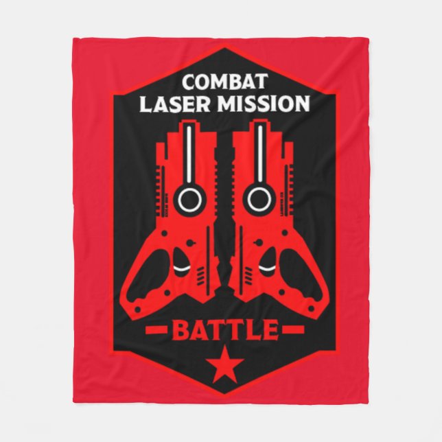 Laser Tag Combat Mission Kids  Fleece Blanket (Front)