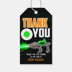 Laser Tag Favour Tags Laser Tag Gift Tags