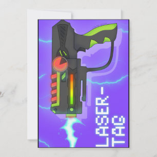 laser tag invitation