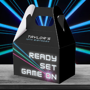 Laser Tag Neon Birthday Party Favour Box