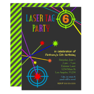 Laser Tag Party Invitations Uk 7