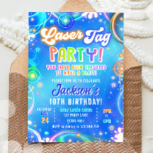 Laser Tag Party Neon Lasergame Glow Boy Birthday
