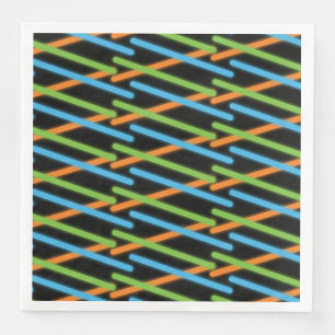 Laser Tag Party Neon Napkin