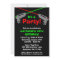 Laser Tag Red Green Birthday Party Invitations