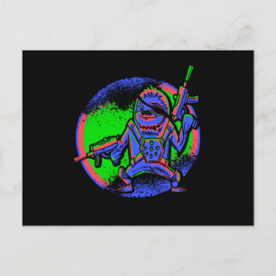 Laser Tag Sloth Postcard