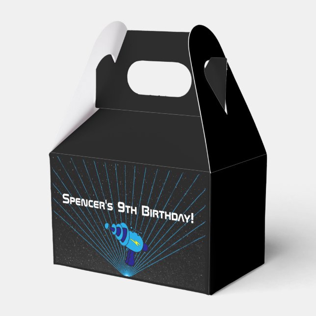 Laser Tag Theme Birthday Party Favour Box (Front Side)