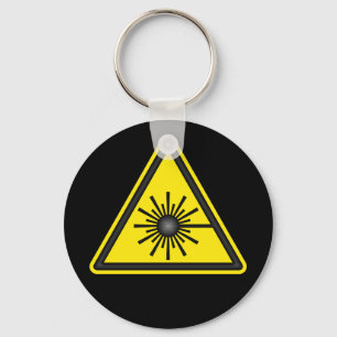 Laser Warning Symbol Keychain