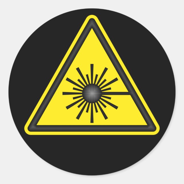 Laser Warning Symbol Sticker (Front)