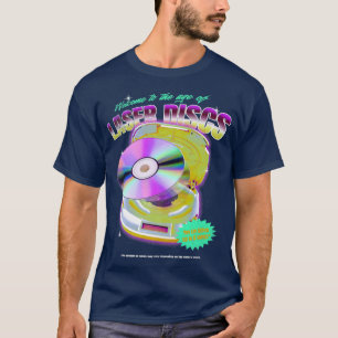 LaserDisc Movie Night Video Vintage 80s 90s Tech M T-Shirt