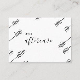 Lash Aftercare Card