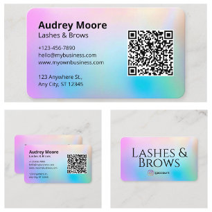 Lash and Brows Tech Modern Minimalist Business Card