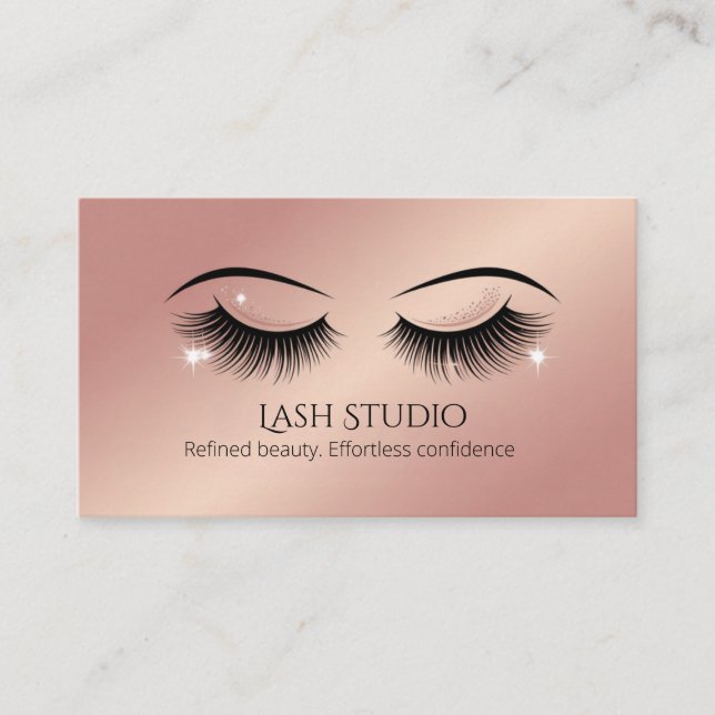 Lash Appointment Card Elegant Design (Front)
