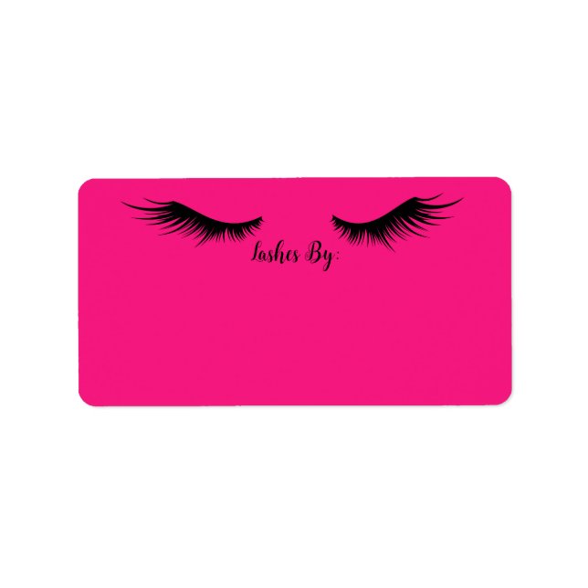 Lash Artist Address Label Sticker (Front)