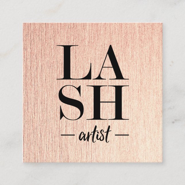 LASH ARTIST Business Card Template (Front)