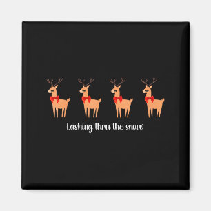 Lash Artist Christmas Reindeer Esthetician Eyelash Magnet
