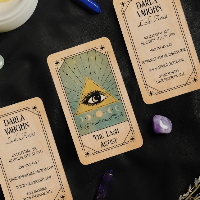 Lash Artist Tarot Card Illustration Celestial (Creator Uploaded)
