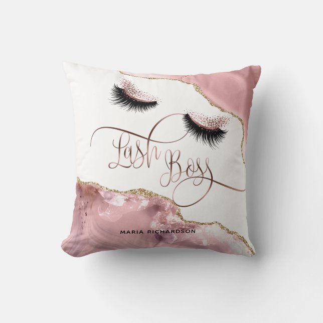 Lash Boss Makeup Eyebrow Eyes Lashes Blush pink Cushion (Front)