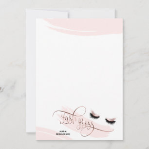 Lash Boss Makeup Eyebrow Eyes Lashes Rose Gold Card