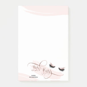 Lash Boss Makeup Eyebrow Eyes Lashes Rose Gold Post-it Notes