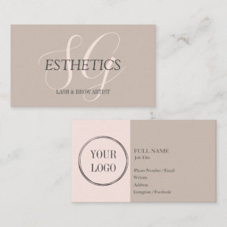 Lash / Brow artist business cards