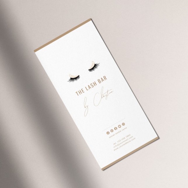 Lash Brow Bar Business Pricing Guide Beauty Salon Rack Card (Creator Uploaded)