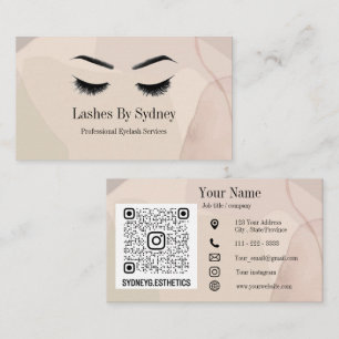 Lash / Brow tech Business Card