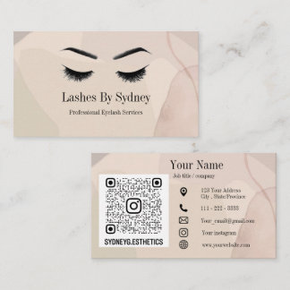 Lash / Brow tech Business Card
