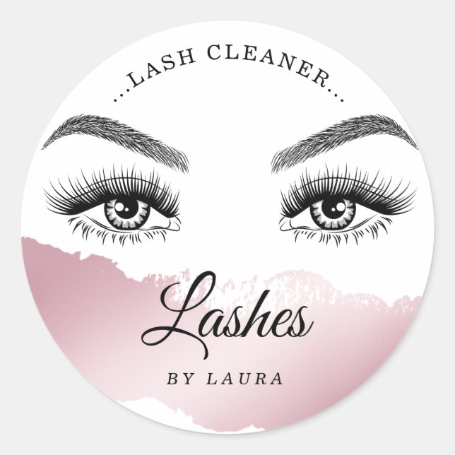 lash cleaner eyes brows product label (Front)