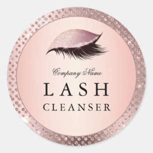 Lash Cleanser Rose Gold Chic Beauty Product Label