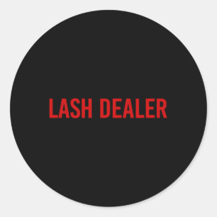 Lash Dealer Lash Eyelash Lash Tech Classic Round Sticker