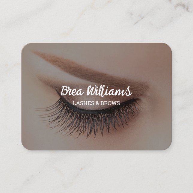 Lash Extension Eyelash Business Card (Front)