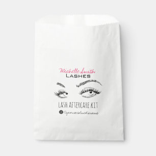 Lash extension Lashes Brow Pink Lash Aftercare Kit Favour Bags