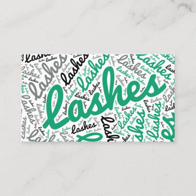Lash extensions business card (Front)