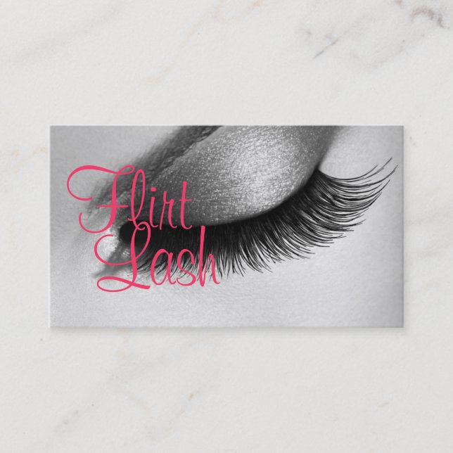Lash Extensions Lashes Beauty Cosmetology Salon Business Card (Front)