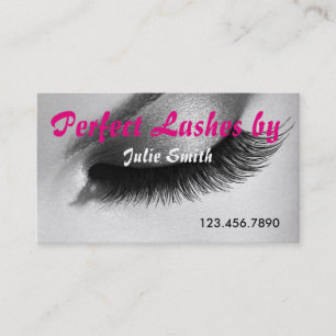 Lash Extensions Lashes Beauty Cosmetology Salon Business Card