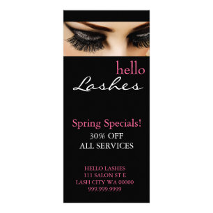 Lash Extensions Makeup Artist Salon Flyer Menu