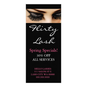 Lash Extensions Makeup Artist Salon Flyer Menu