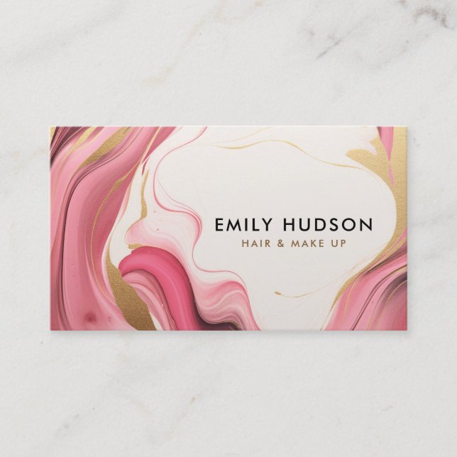 Lash Hair & Make Up Business Card (Front)