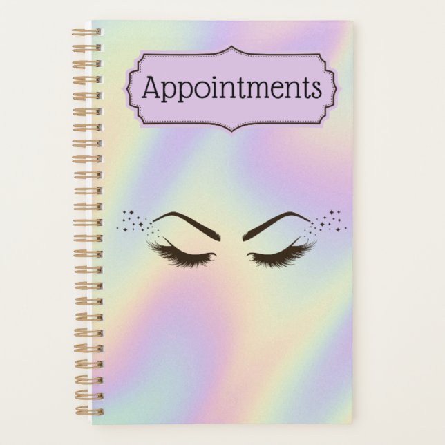 Lash Tech Appointment Book Planner (Front)
